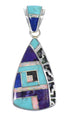 Multicolor And Sterling Silver Southwestern Pendant YX67823